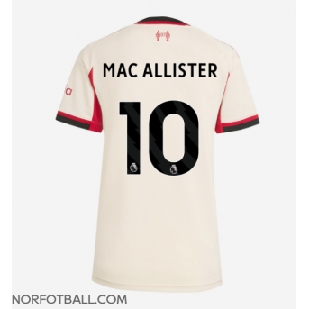 Billige Fotballdrakt Liverpool Alexis Mac Allister #10 Replika Bortedrakt Dame 2025-26 Kortermet
